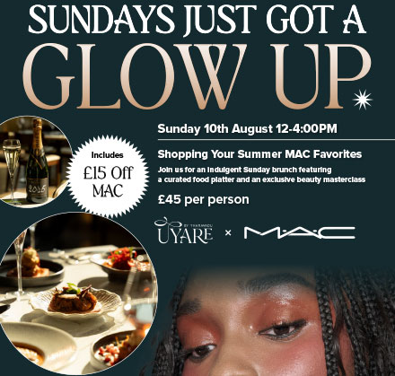 Uyare x MAC Exclusive Summer Beauty Masterclass poster, Sunday 10th August